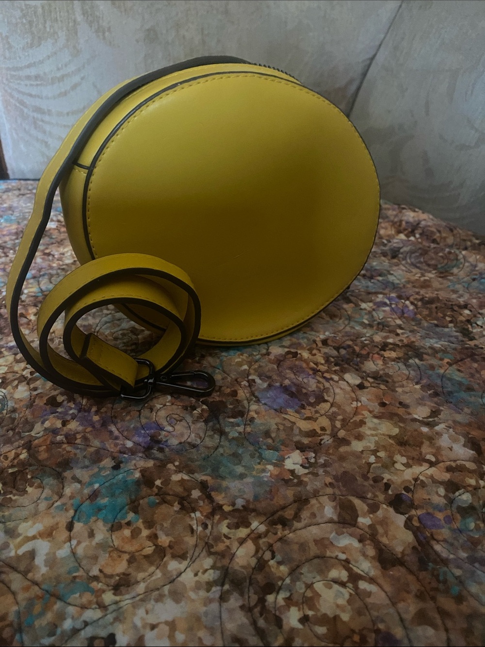 a new day Round Yellow Crossbody with Adjustable Strap